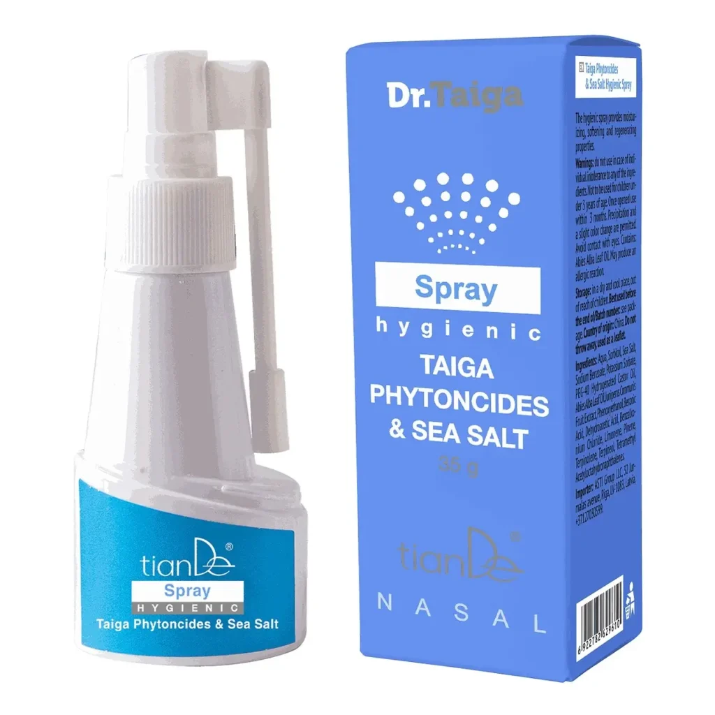 Spray do nosa z solą morską i fitoncydami