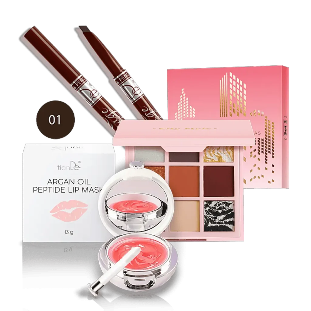 Nawilżenie ust i wyraziste spojrzenie