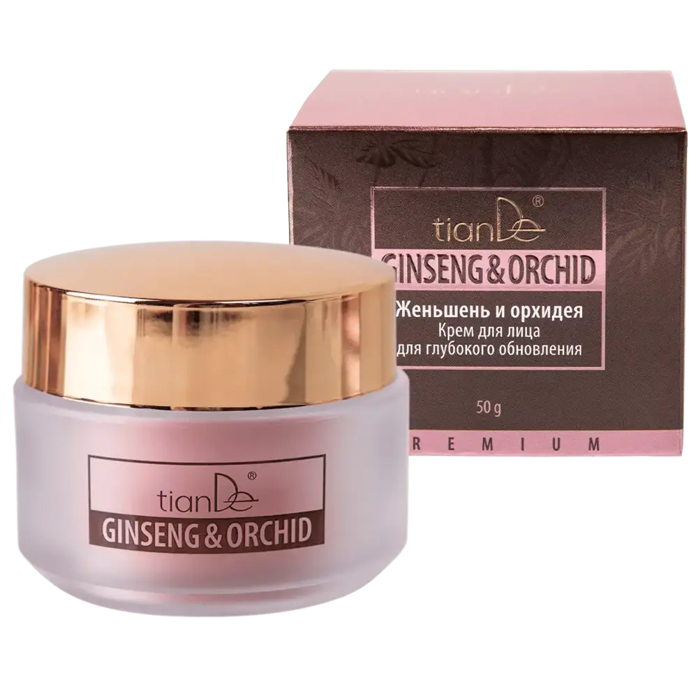Tiande regenerujący krem do twarzy z żeń-szeniem i orchideą