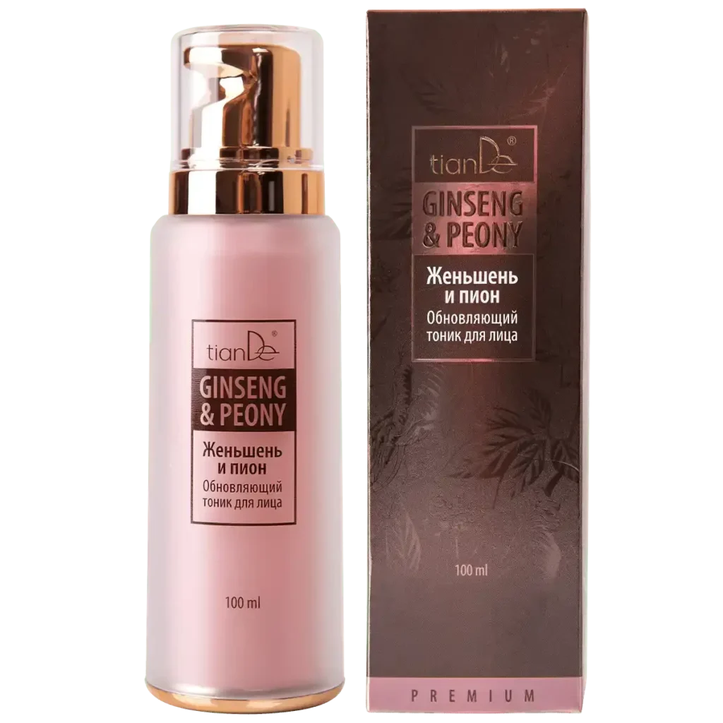 Tonik do twarzy z żeń-szeniem i piwonią tianDe